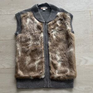 Crewcuts Gray and Brown Kids Vest